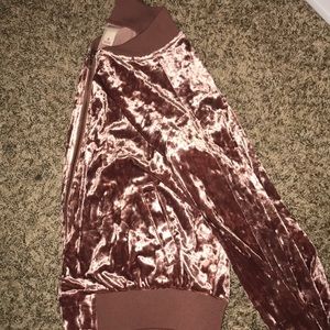 Velvet pink jacket:))💗